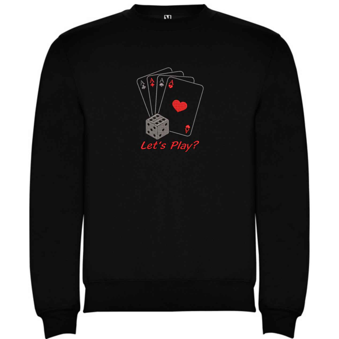 Sudadera Negra Poker 4 ASES