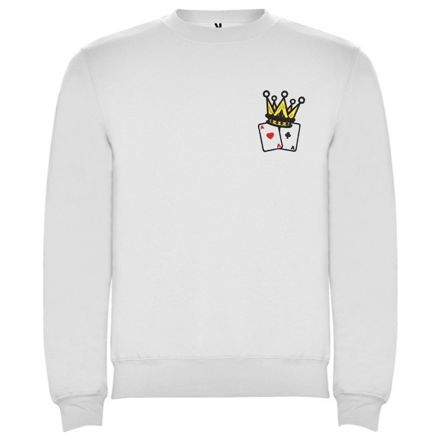 Sudadera Blanca Poker AS Corona Rey