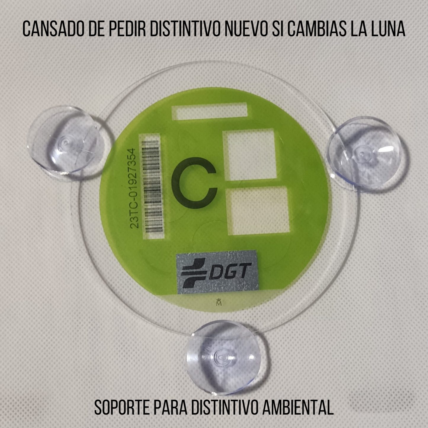 SANGOMOTOR Pegatina Distintivo Medioambiental Homologada DGT Coche o Moto