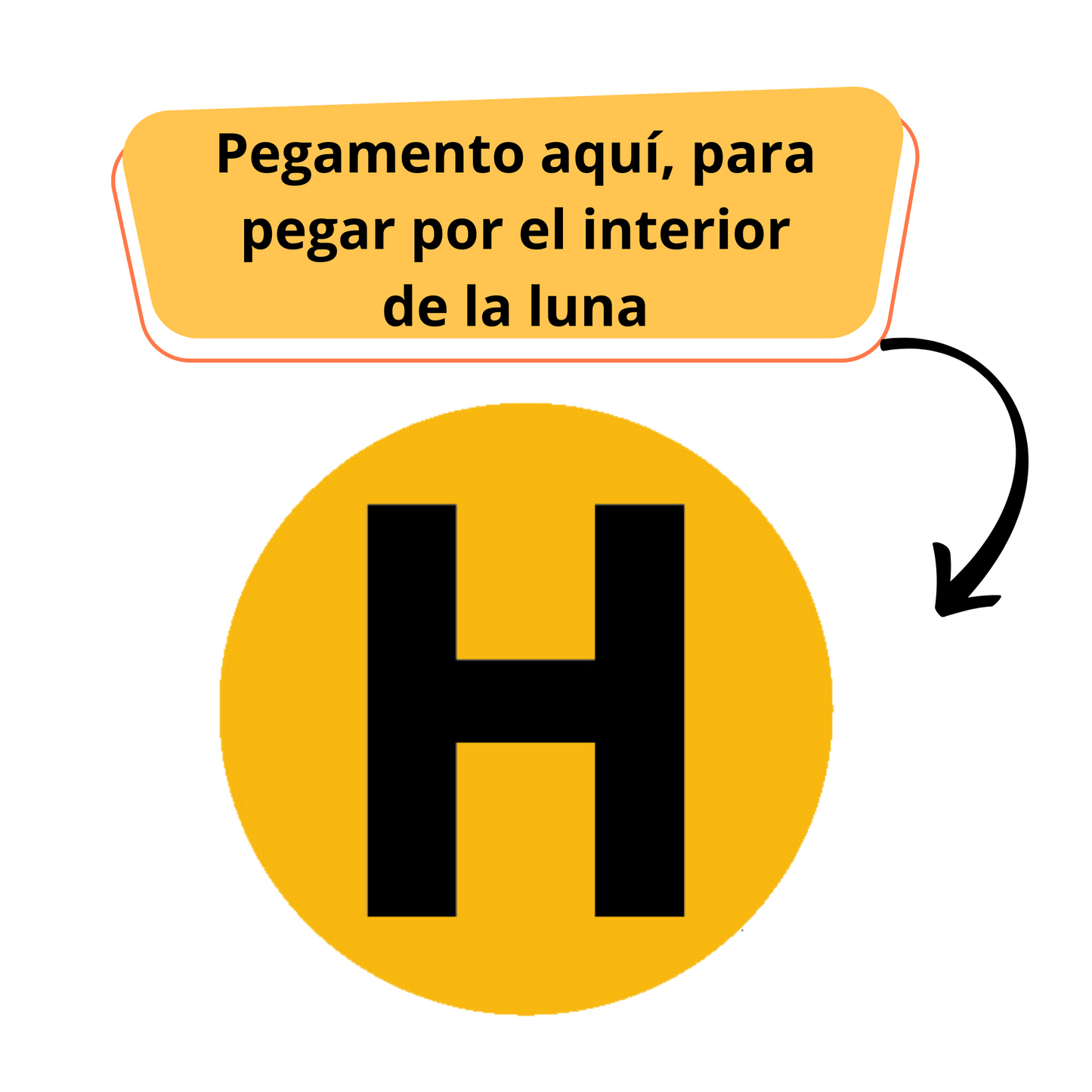 Pegatina Distintivo Histórico, Homologada, Reflectante, Adhesiva, H negro mate, para interior, 60mm De Diámetro.