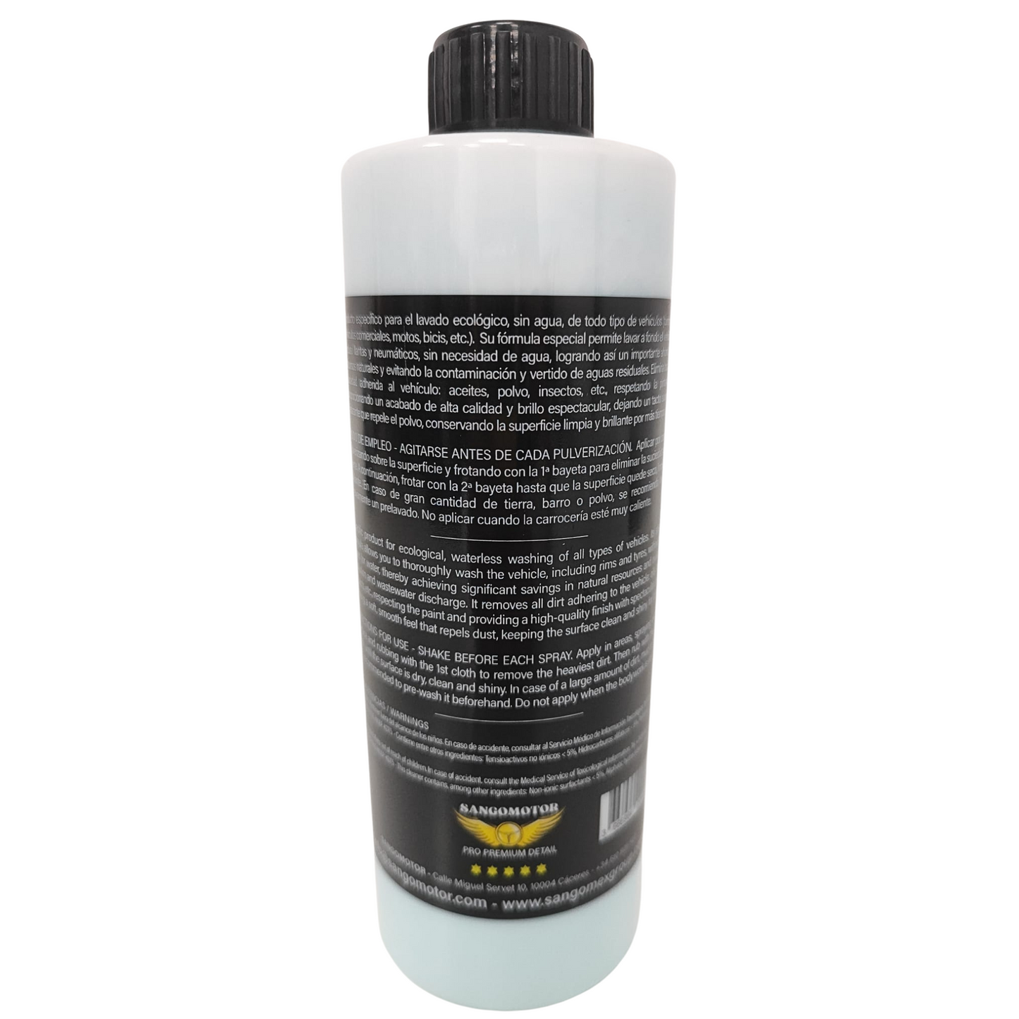 Limpieza en Seco Detailing 500ml | Lavado Sin Agua Color Azul Claro | Aroma a Regaliz | Limpieza Rápida y Brillo Instantáneo para CarrocerĂa y Plásticos