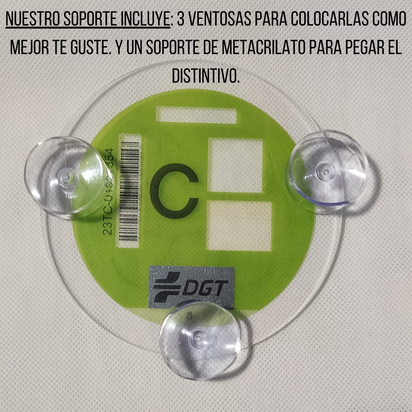SANGOMOTOR Pegatina Distintivo Medioambiental Homologada DGT Coche o Moto