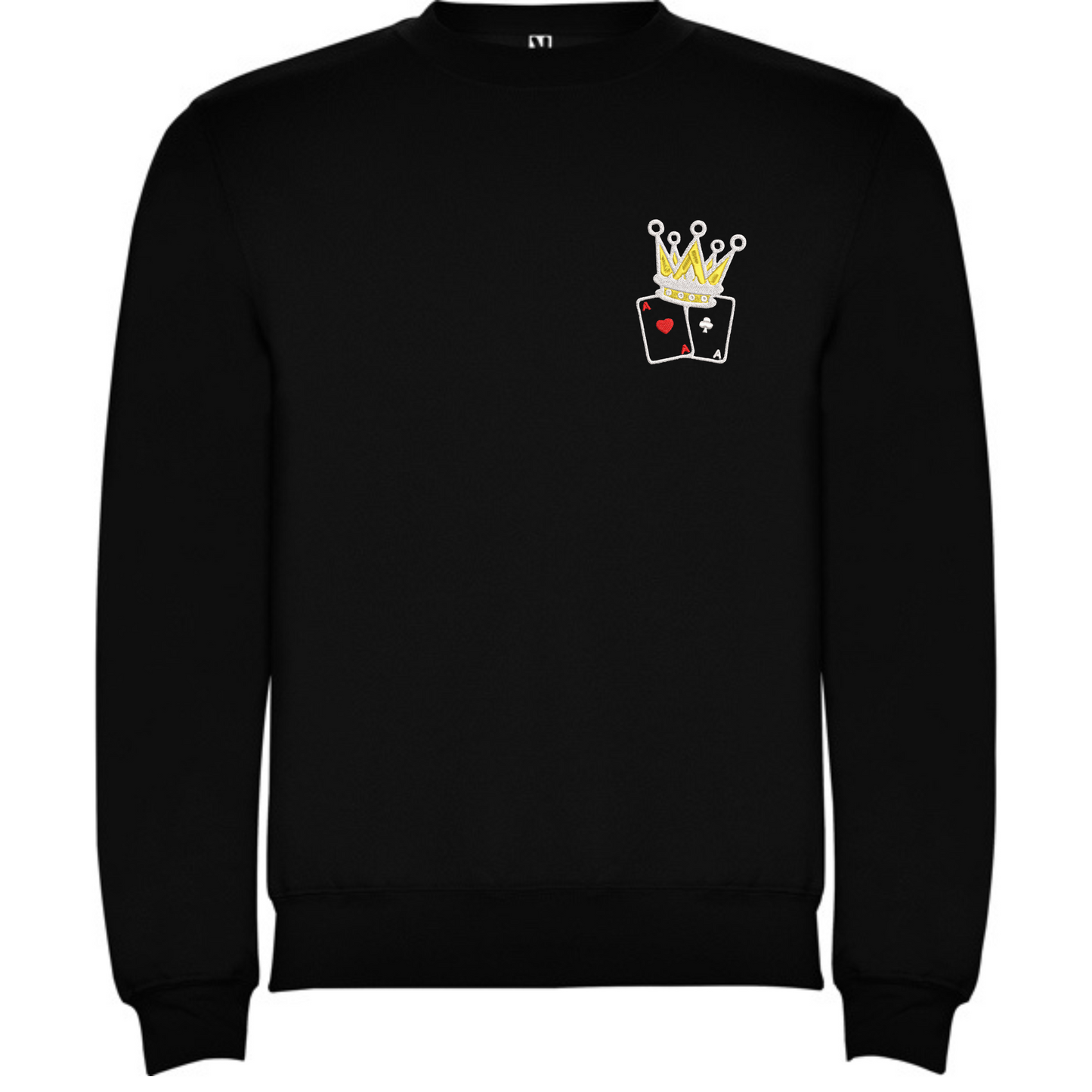 Sudadera Negra Poker AS Corona Rey