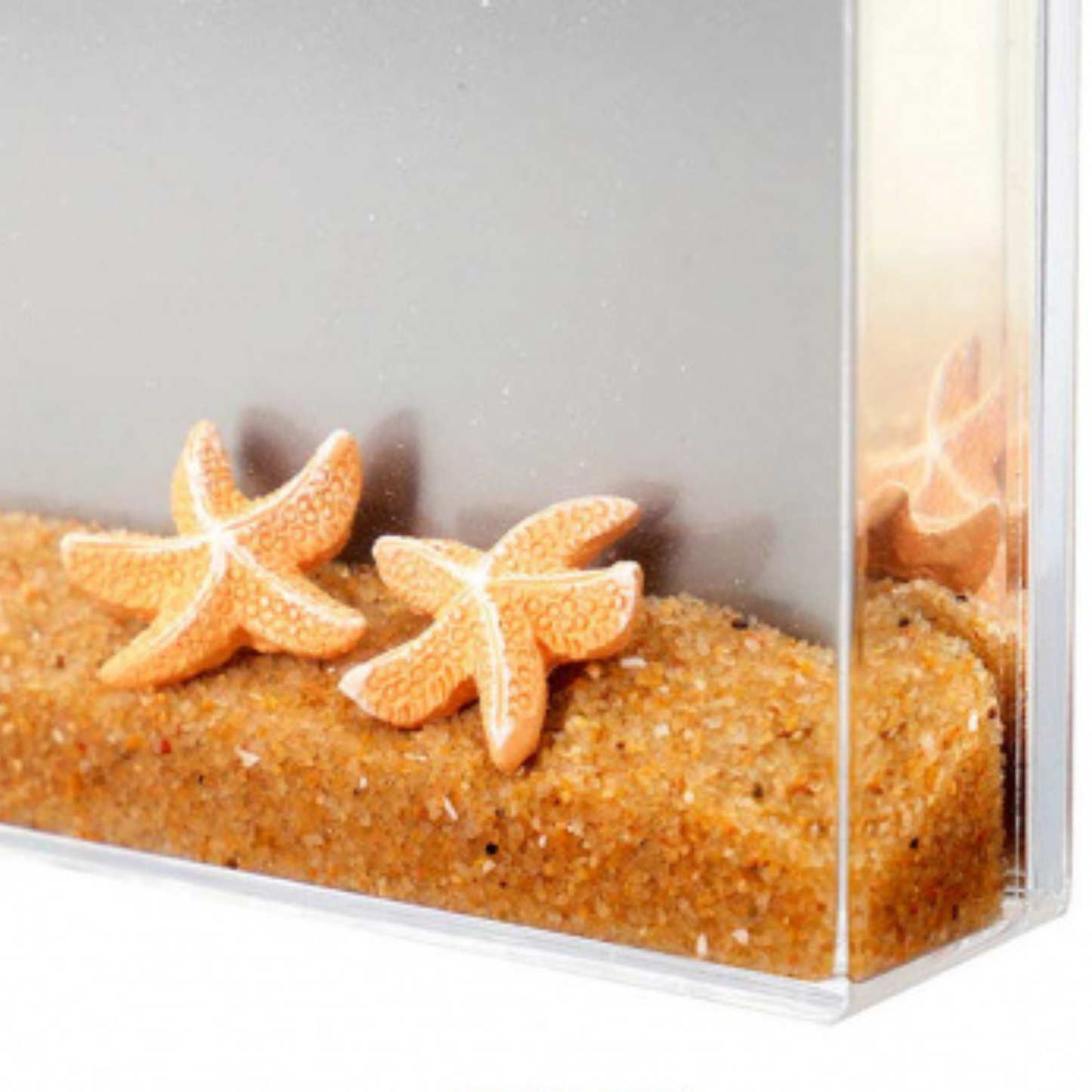 Marco de Fotos con Agua y Decoraciones – Corazones, Nieve y Arena