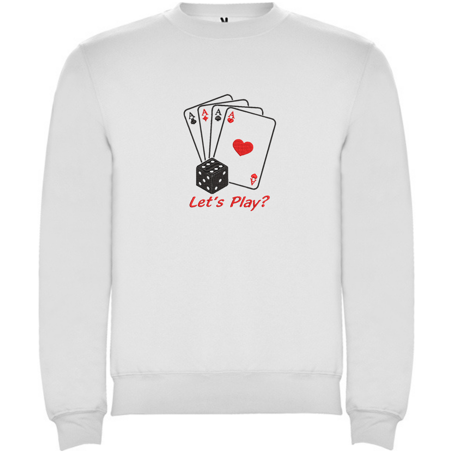 Sudadera Blanca Poker 4 ASES