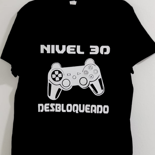 SANGOIMPRESS Camiseta Gamer Años Totalmente Personalizada A Elegir Años.