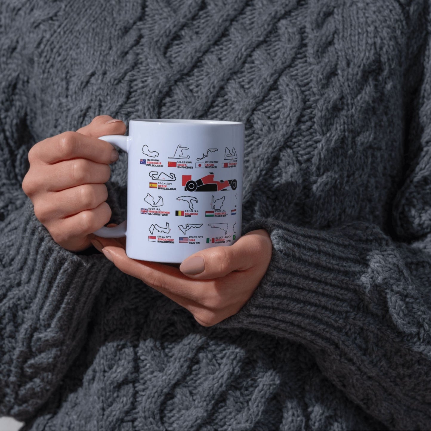 Taza F1 2026 Circuitos mas calendario