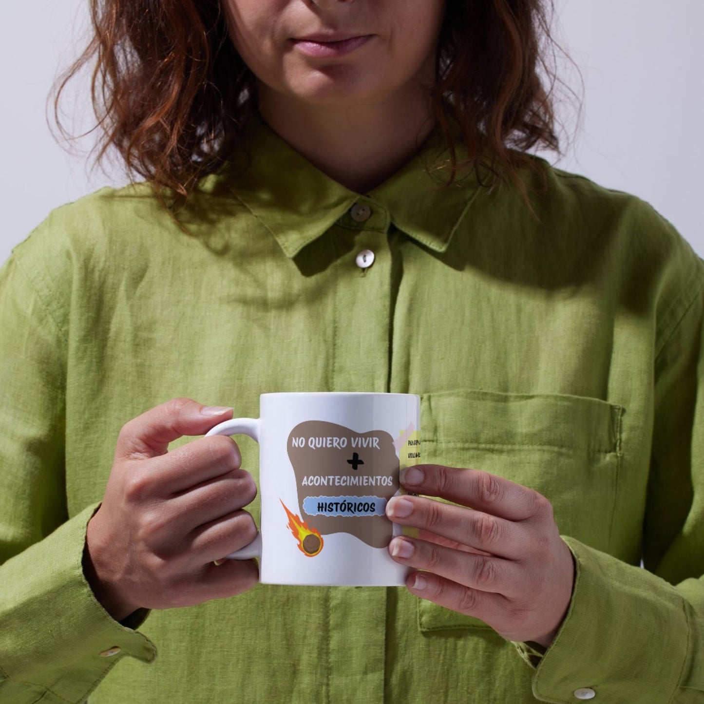 Taza Original Divertida "No Quiero Vivir Más Acontecimientos Históricos" – Regalo Sarcástico, Taza de Café de Cerámica 330 ml – Apta para Microondas y Lavavajillas