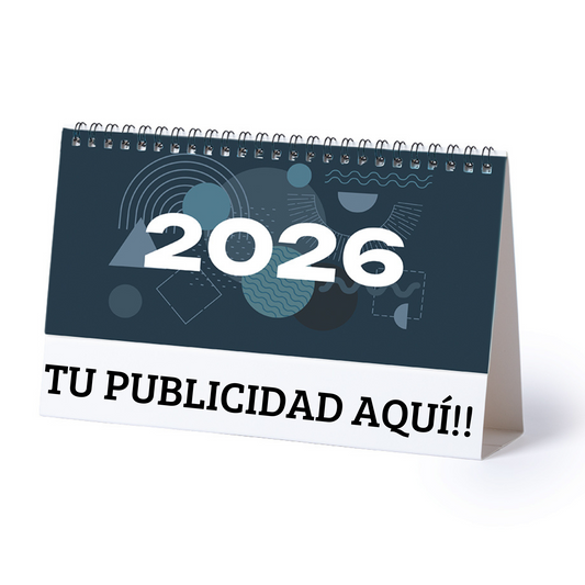 Calendario Mesa2026 Personalizado, Calendario de Mesa 2026. 1, 10, 25, 50, 100 UNIDADES