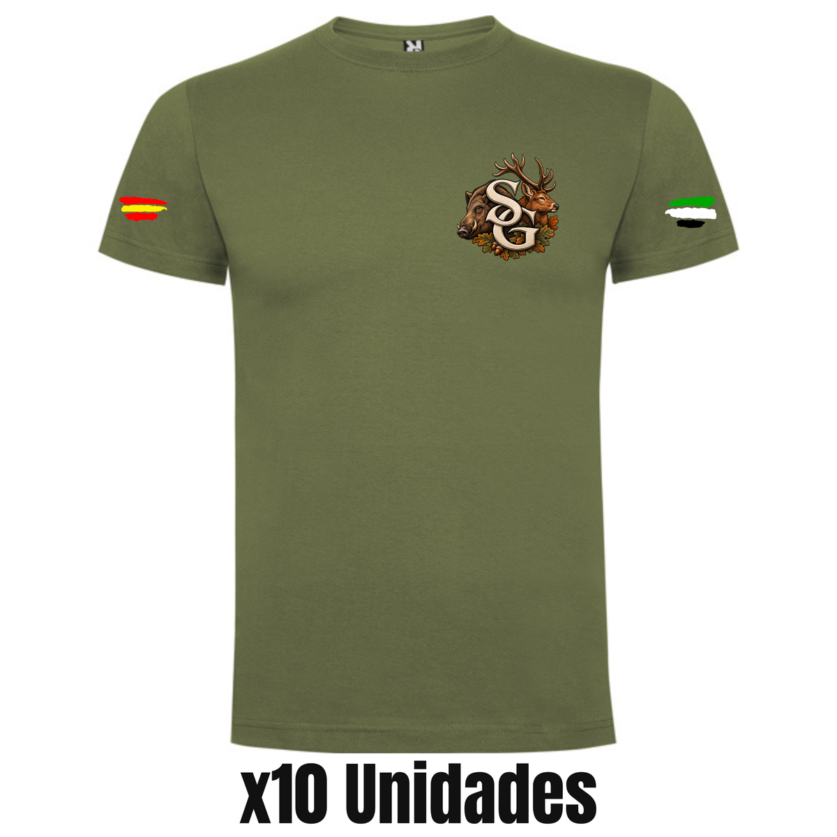 Camiseta de Caza y Pesca Personalizada 10 Unidades| SANGOIMPRESS