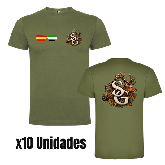 Camiseta de Caza y Pesca Personalizada 10 Unidades| SANGOIMPRESS